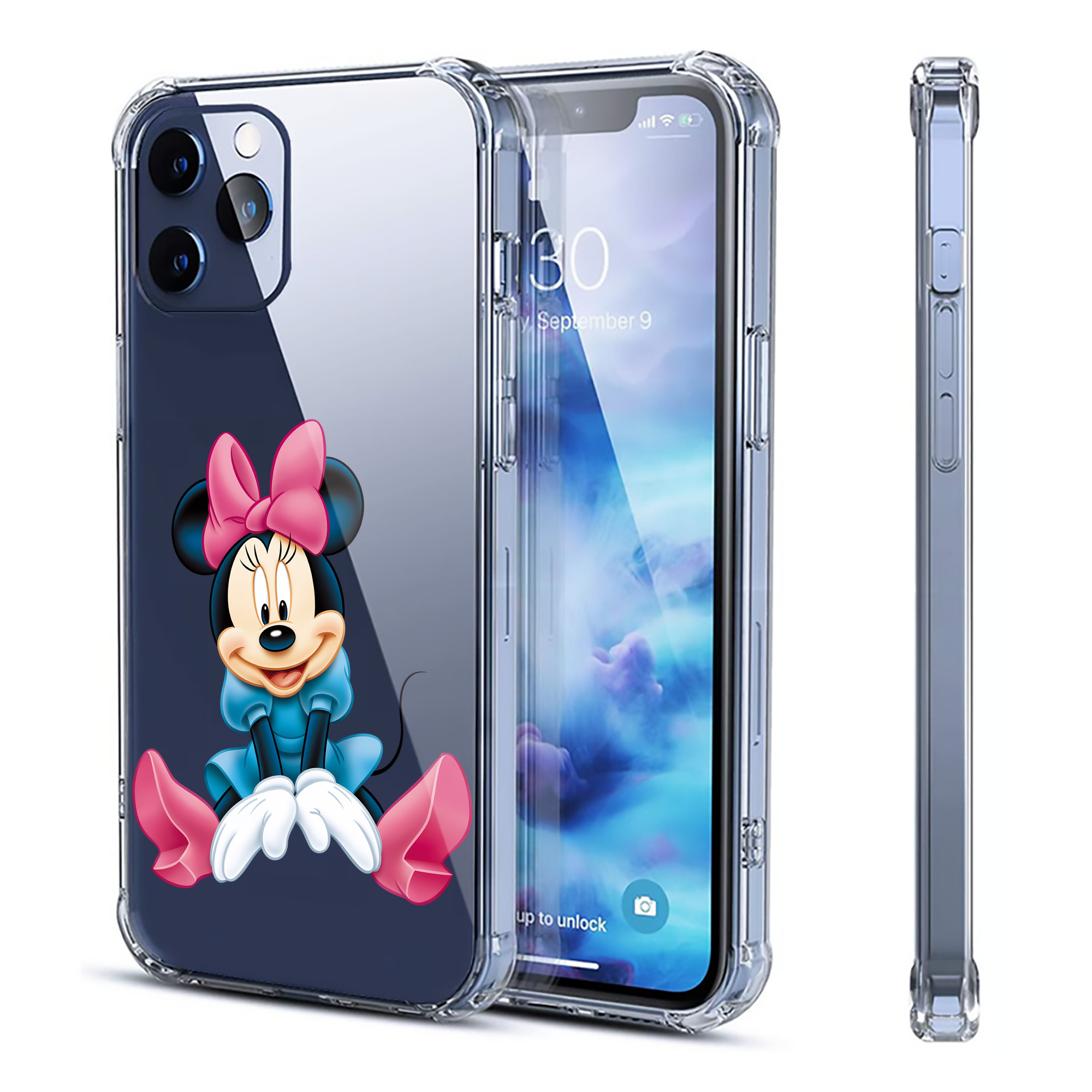 ミッキーマウス Mickey Mouse 【iPhone 12シリーズ対応】透明スマホケース（クリアソフトケース）